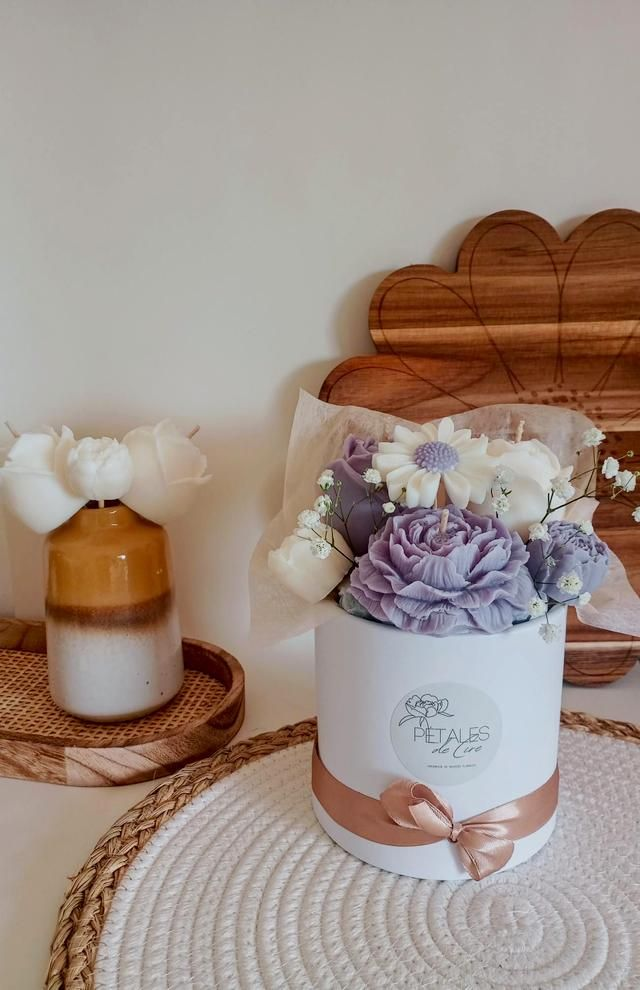 Bouquet de bougies "Lilas"