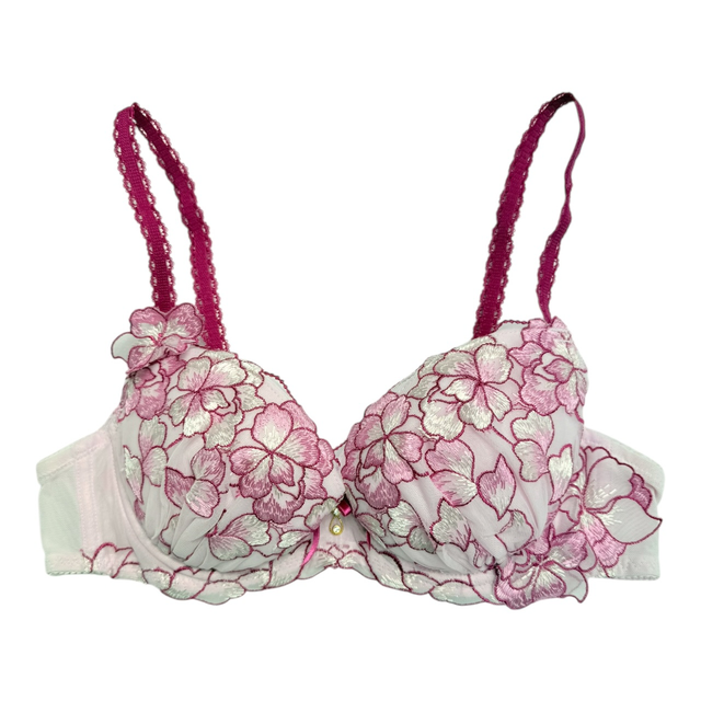 Pink floral Japanese Bra UK 34A  