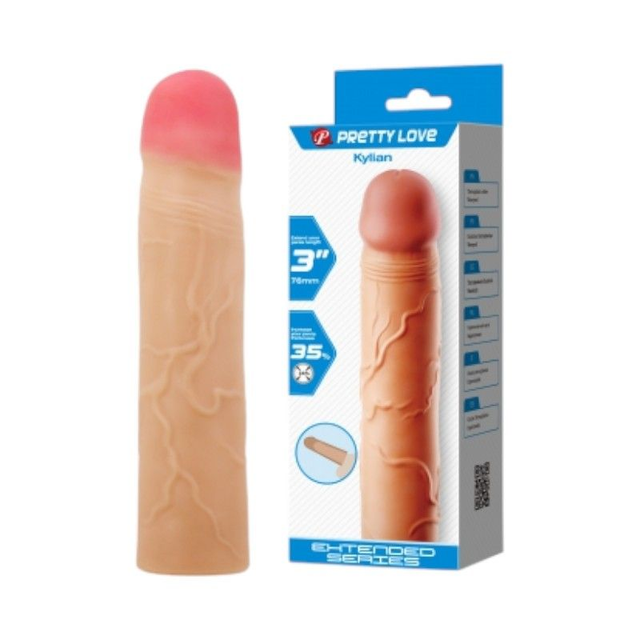 Funda Extensora y Engrosadora de Pene Kylian 19,5 cms
