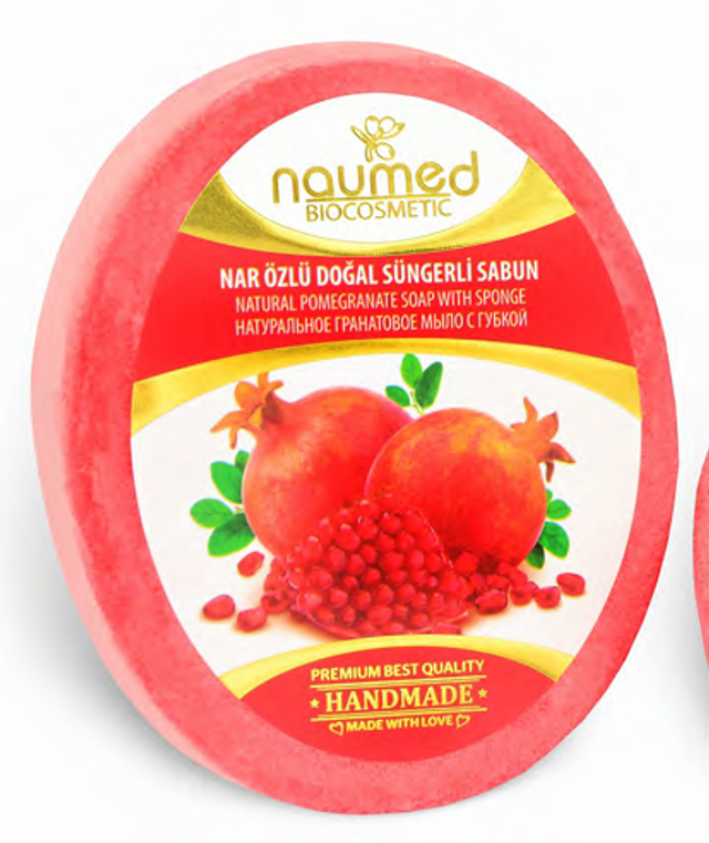 NAUMED Mydło w Gąbce z EKSTRAKTEM Z GRANATÓW 135g