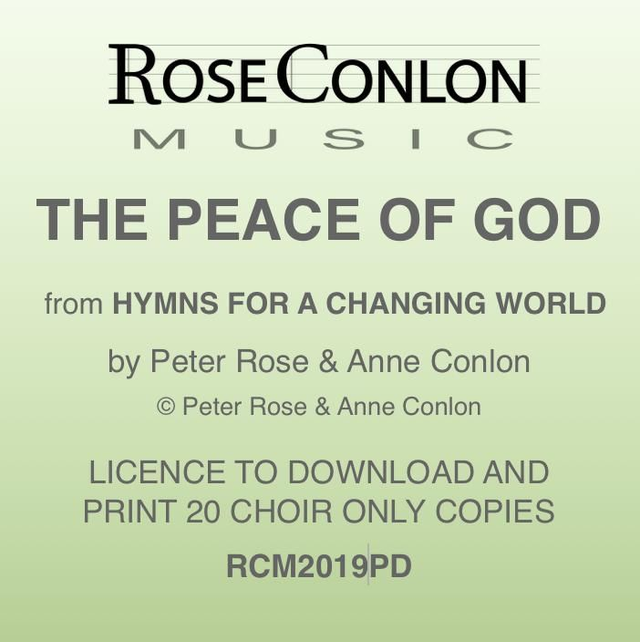 THE PEACE OF GOD  PDF  (Choir Only)