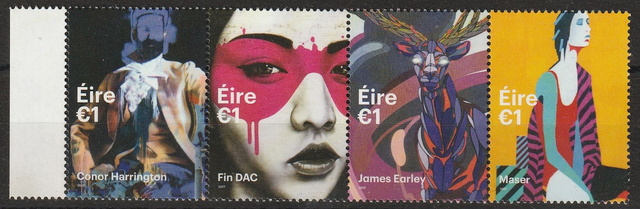 Ireland  2017 Urban Street Art Set MNH