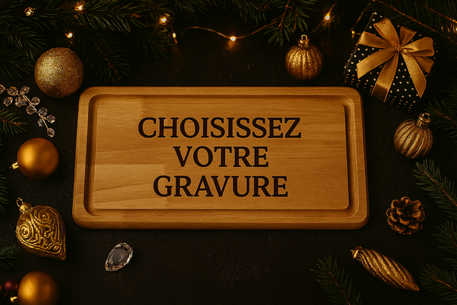 Plateau rectangulaire texte personnalisable