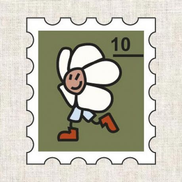 Kit broderie custo Timbre Fleur - Fukuri