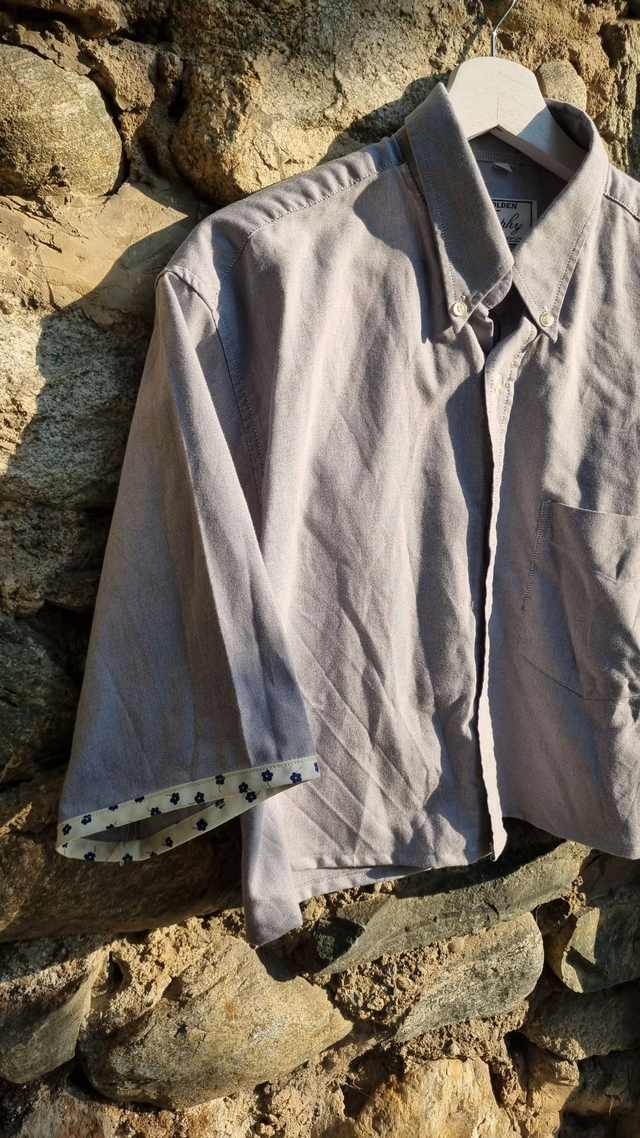 Chemise upcyclée grise