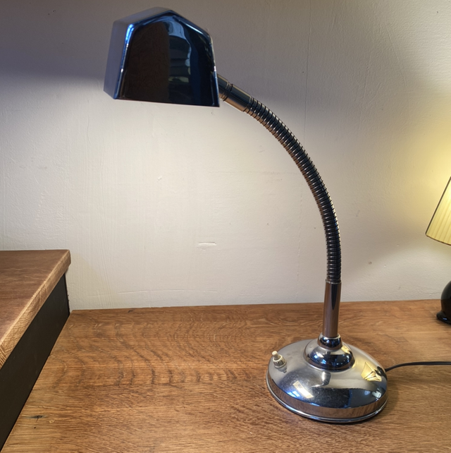 Lampe de bureau chromé