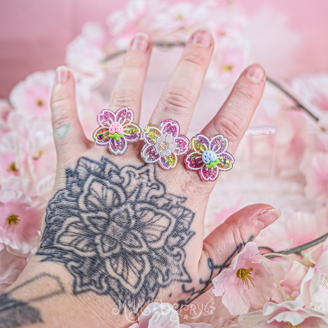 Bague Stimming Spinning Rainbow Sakura
