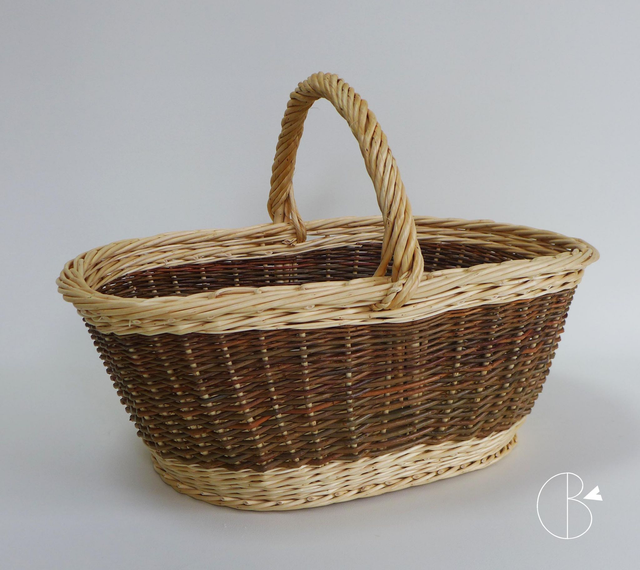 Panier Crocane blanc / brut