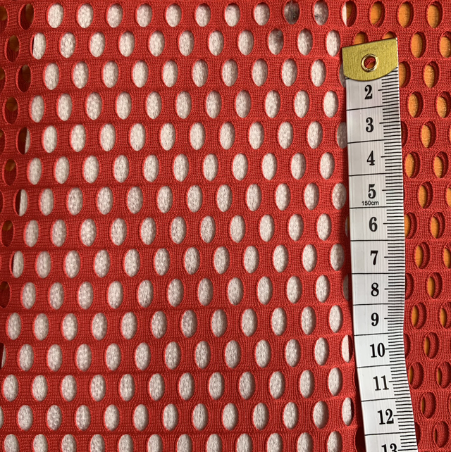 Red oval polyester mesh