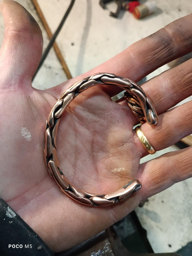 Bracelet Cuivre grosse torsade