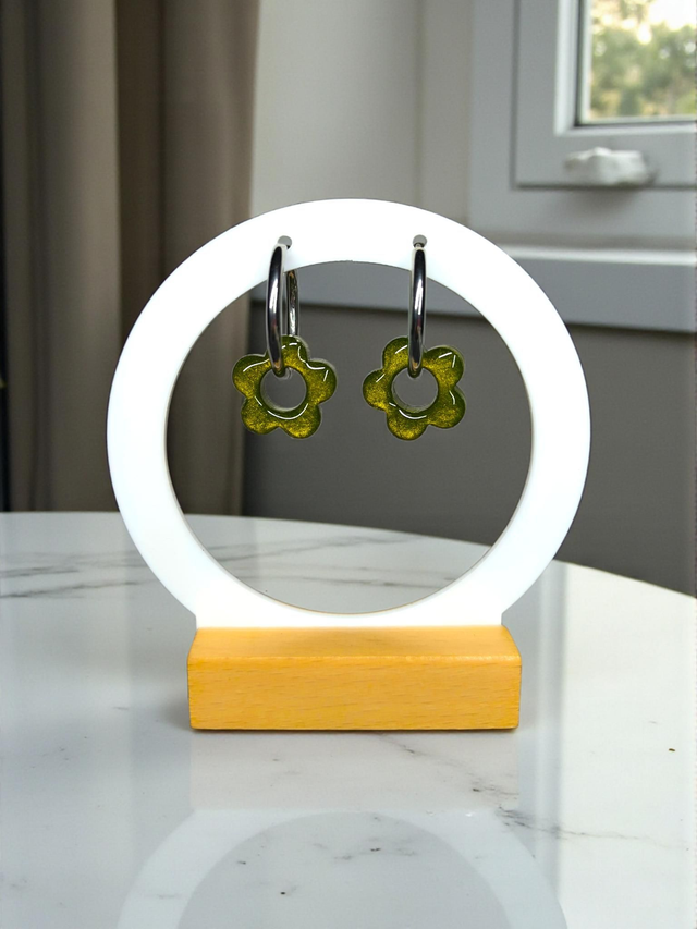 Olive Bloom Hoops