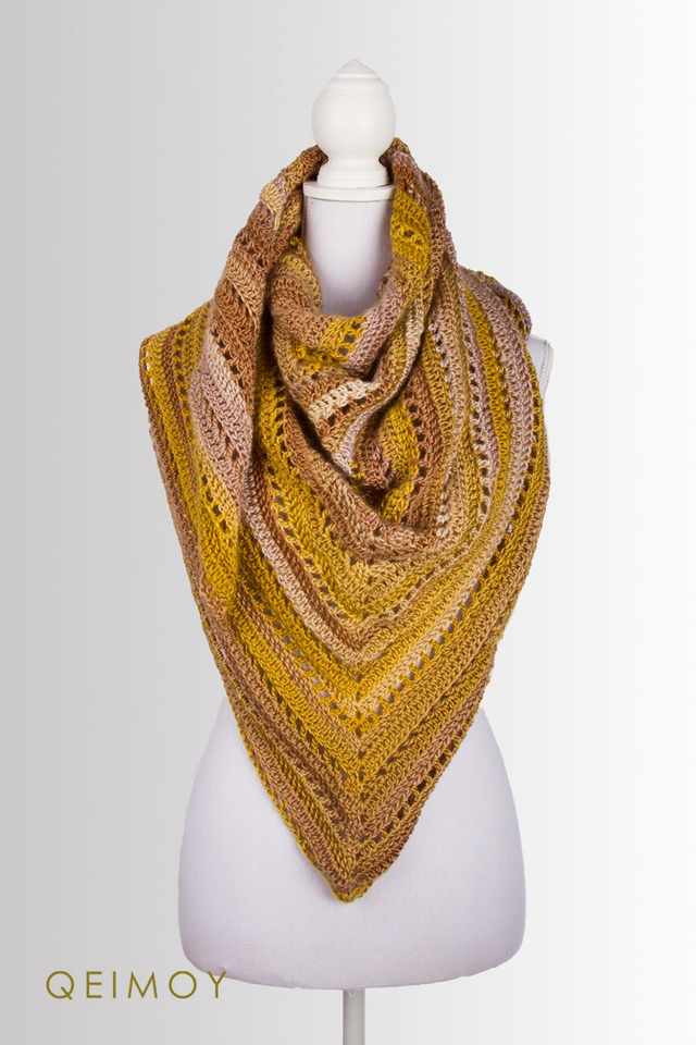 Handgehaakte driehoekssjaal