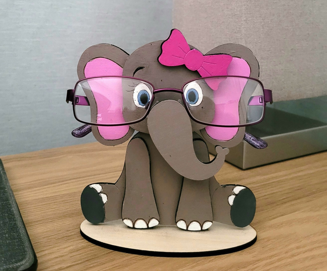 Elephant Eye Glasses Holder