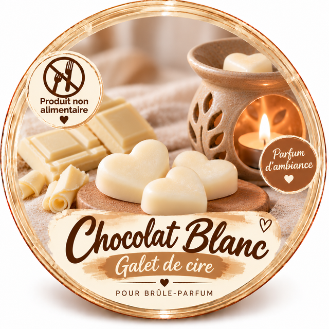 Galet de cire - Chocolat Blanc