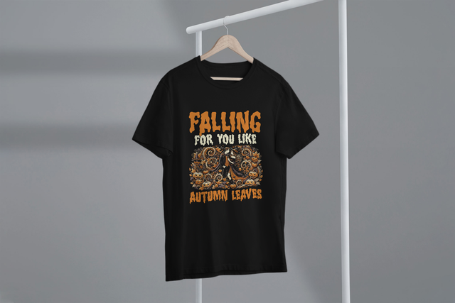 Falling For You Like Autumn Leaves, Autumn Romance Love. Sich in dich verlieben wie Herbstblätter, Herbstromantik, Liebe