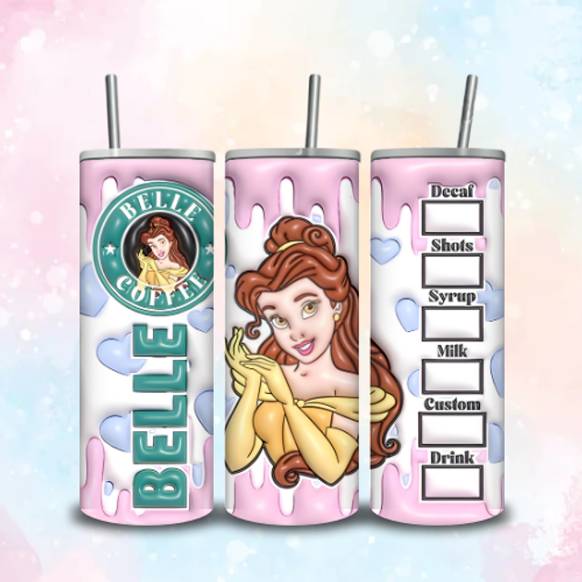 Tumbler Starbuck 3D Belle
