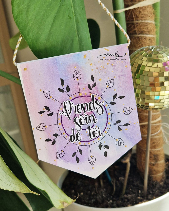 Fanion "Prends soin de toi"