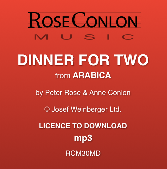 DINNER FOR TWO  (from Arabica by Peter Rose &amp; Anne Conlon)