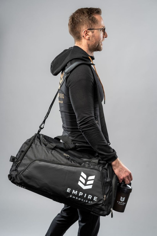 Bolsa de deporte Black Diamond Athlete Duffel Bag negra mediana