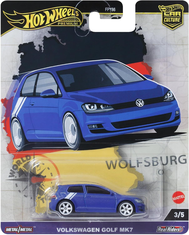 Hot Wheels Premium World Tour - Volkswagen GTI MK7 in Blau