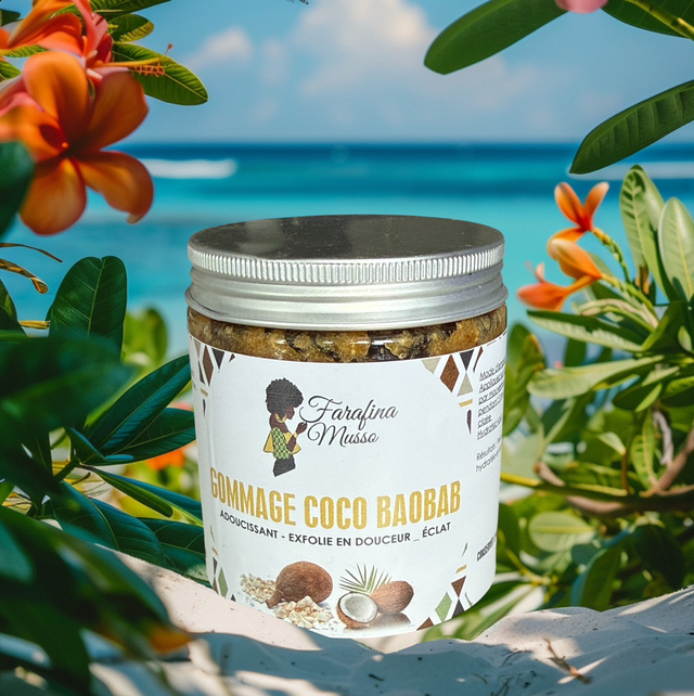 Gommage Corps Baobab & Coco – 100% Naturel | Éclat & Douceur