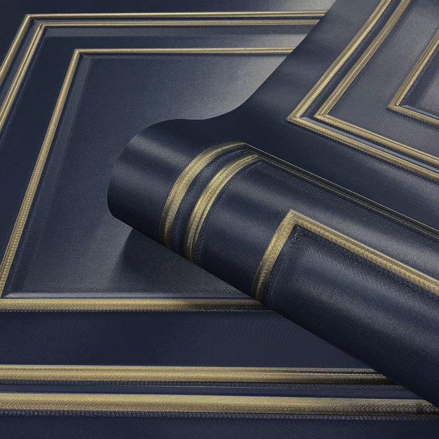 Amara Panel Navy/Gold - Belgravia - 7385