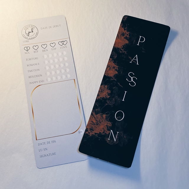 Marque-page&Note  Dark Romance - Passion