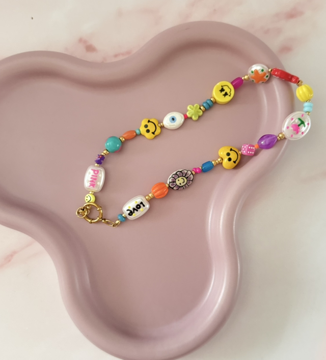Smiley Charms Ketting