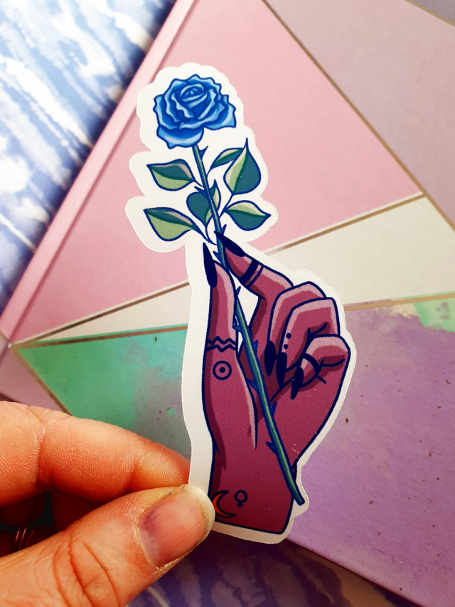 Midnight Rose Single Stickers