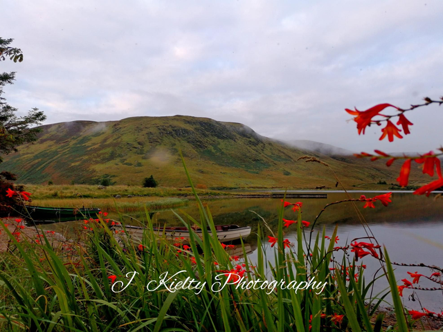 A Misty Autumn Morning at Lough Talt, County Sligo. 