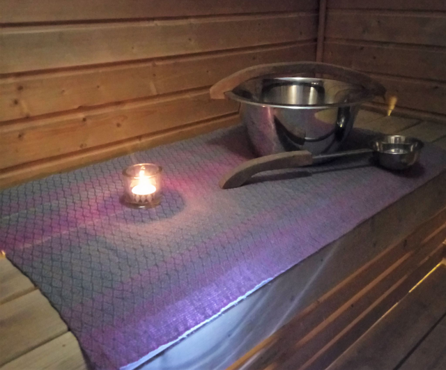 Laudeliina, pellavaa / Sauna bench cover, linen