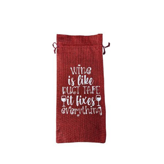 Eco-Friendly Jute Wine Gift Bag – Burlap Bottle Carrier