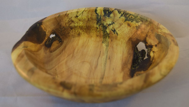 Schaal met schors inclusie - Kastanje