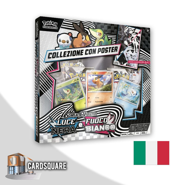 Pokémon - Luce Nera e Fuoco Bianco - Collezione con Poster