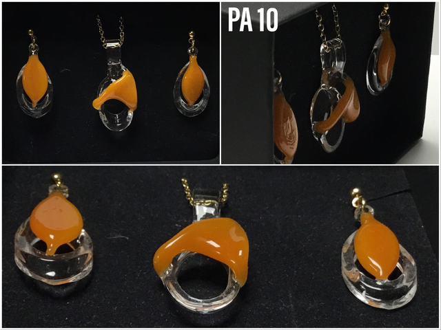 Parure pendentif et boucles d’oreilles réf PA 010