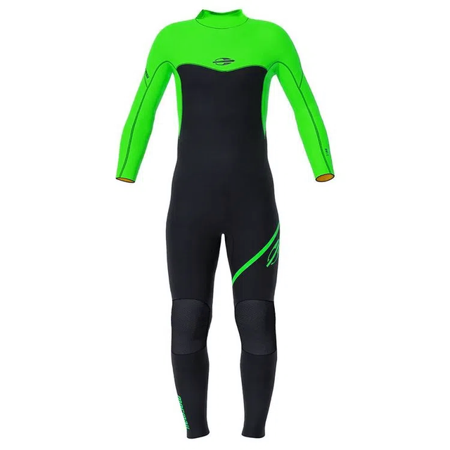 Mormaii 4/3mm Kids Back Zip Storm Green