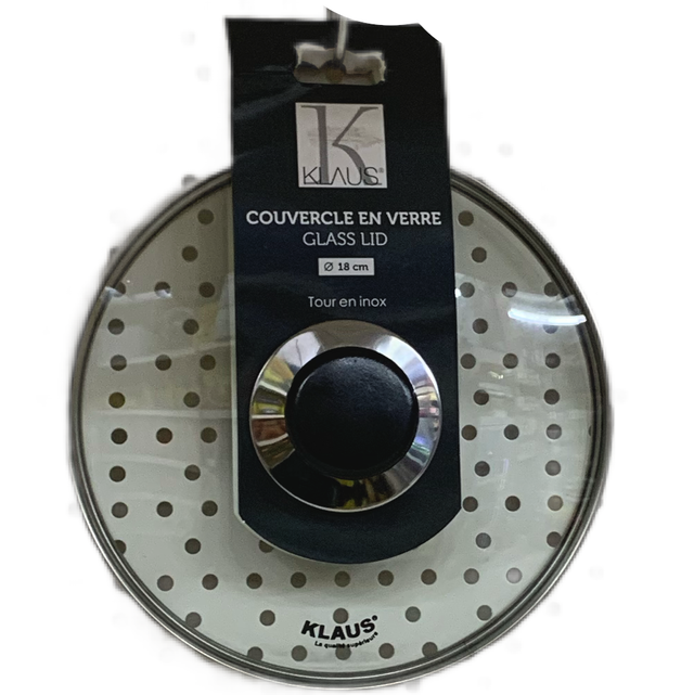 COUVERCLE 18cm en verre -Klaus-