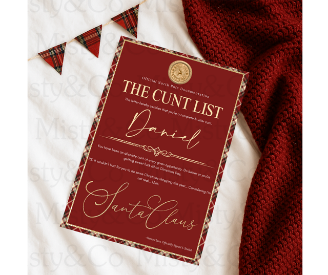 Adult Letters from Santa