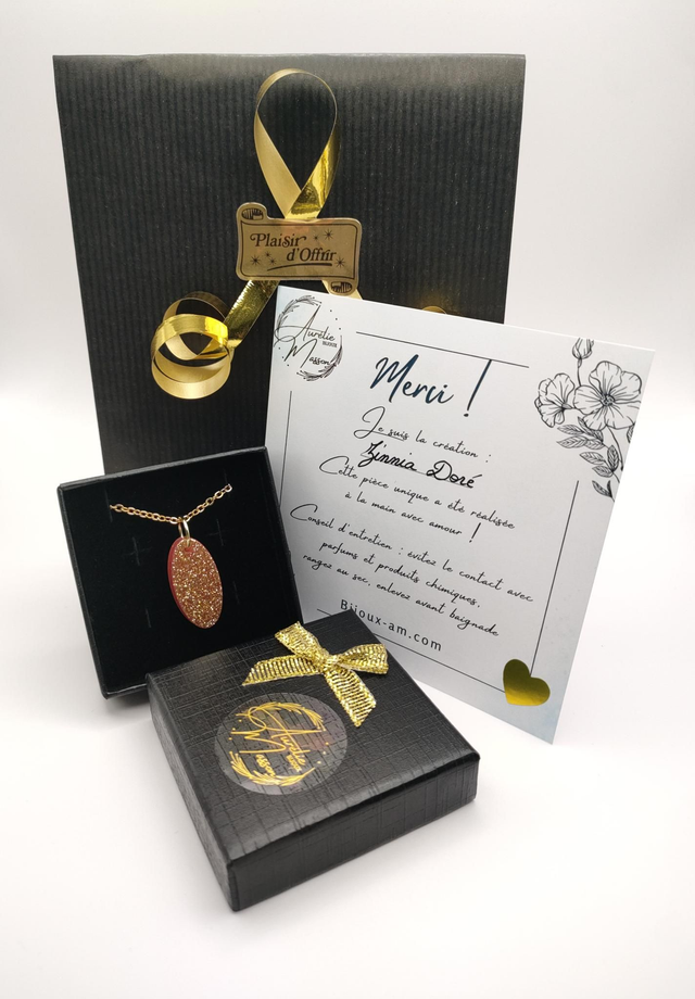 Collier "Zinnia Doré"