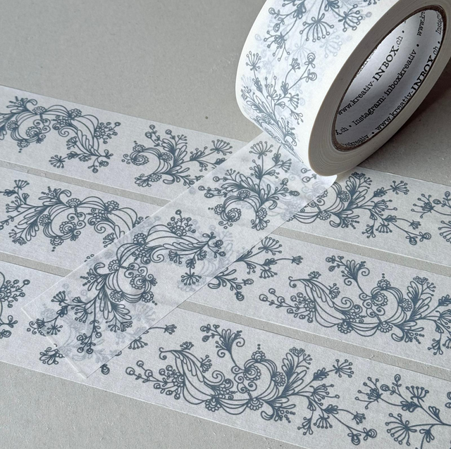 Klebeband 5cm/50m Muster petrol