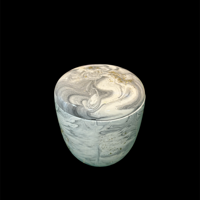 Pot à bougie rechargeable –  Modèle Galet - Vendu vide  