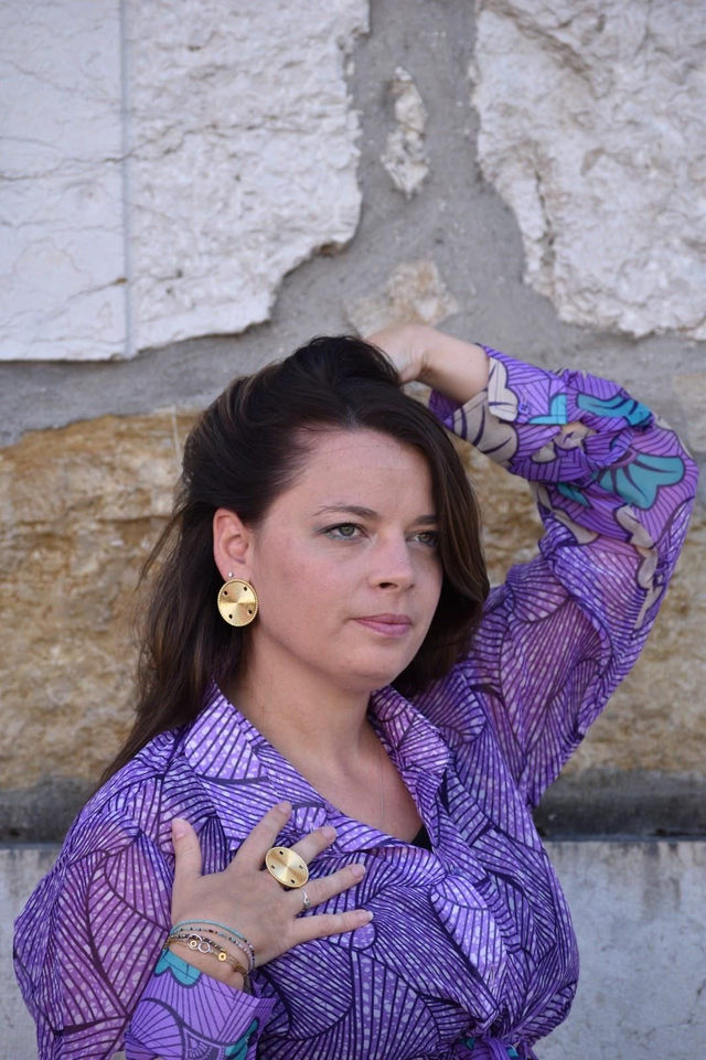 Boucles d'Oreilles &amp; Bague Dorée "Odyssée Bohème"  