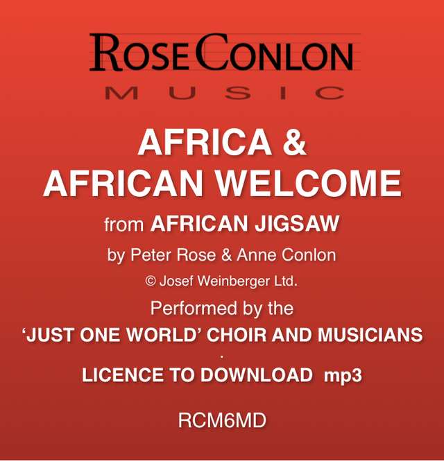 AFRICA  &amp; AFRICAN WELCOME (from African Jigsaw by Peter Rose &amp; Anne Conlon)