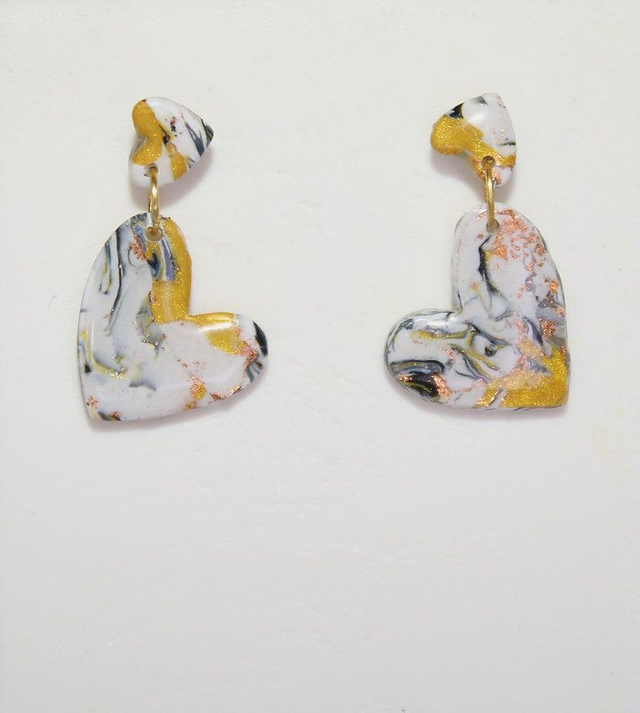 Boucles d'oreilles cœur 