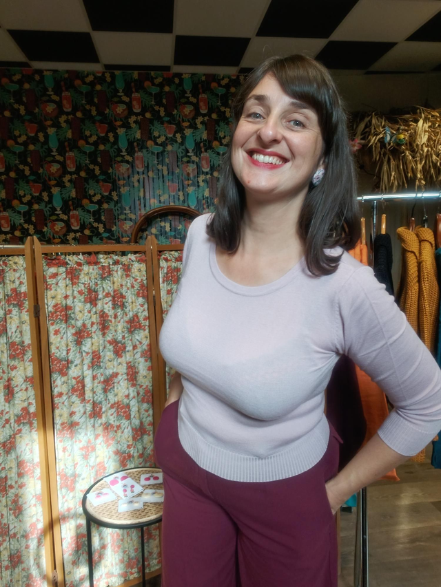 Haut parme manches 3/4