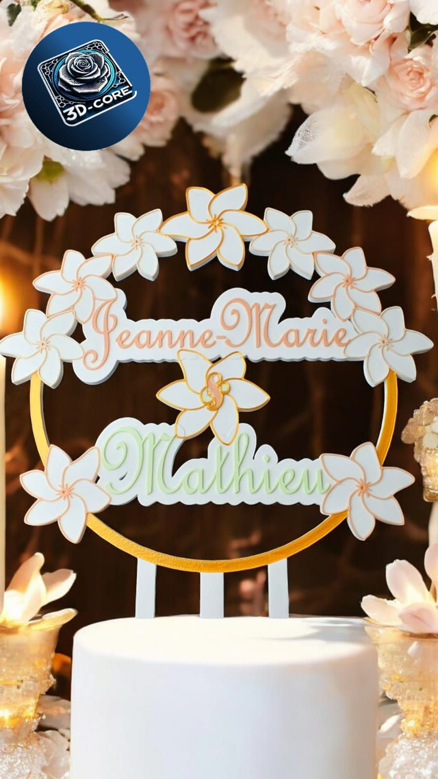 Topper Fleur de Tiaré.