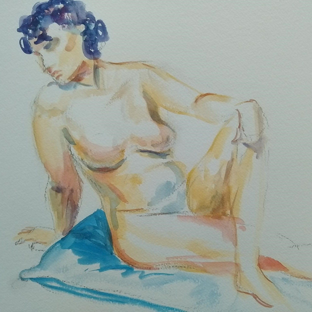 Drawing and Watercolour from the clothed figure