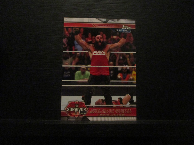 Team Raw Defeat Team Smackdown In A Men's 5-On-5 Traditional Survivor Series Elimination Tag Team Match - Champions Original Trading Card #14