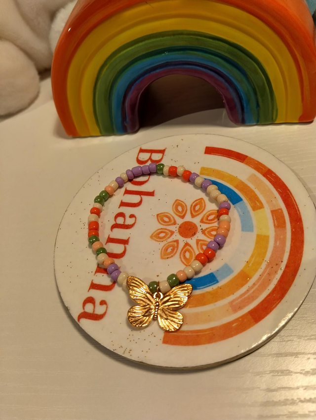 Handmade jewelry - Golden Butterfly Bracelet