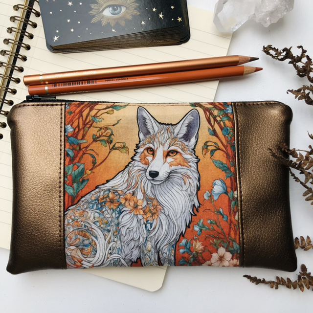 Trousse Talisman Renard - Automne cuivré